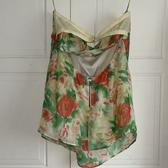Alice+Olivia floral strapless top - Picture 3 of 5